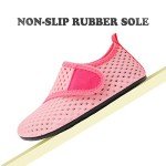 JIASUQI Fashion Barefoot Sports Water Aqua Water Shoes Beach Sandals Gradient Pink US 8-8.5 M Toddler