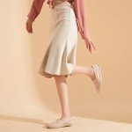 POVOGER Women's Black Flats Mesh Slip On Shoes Breathable Loafers Espadrilles Flats Soft Womens Casual Shoes (Bare Pink,US09)