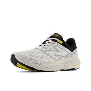 New Balance Men's Fresh Foam X 860 V14 Running Shoe, Grey Matter/Black/Ginger Lemon, 11 Wide