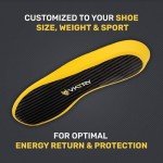 VKTRY Gold Performance Insoles–Customized Carbon Fiber Inserts, Non-Cleated Shoes–Basketball, Volleyball, Racquet Sports, Running & More–Run Faster, Jump Higher, Recover Quicker, Protect from Injury