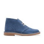 Clarks Men's Bushacre 3 Chukka Boot, Blue Suede, 8
