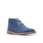 Clarks Men's Bushacre 3 Chukka Boot, Blue Suede, 8