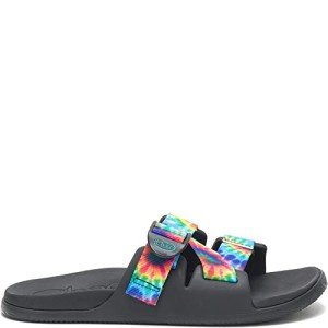 Chaco Women's CHILLOS Slide Sandal, Dark Tie Dye, 8