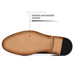La Milano Mens Leather Double Monk Strap Oxford Slip-on Loafer Comfortable Formal Business Dress Shoes for Men