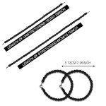 BLMHTWO 8PCS Military Boot Straps, Elastic Boot Bands Blousing Garter Straps Outdoor Legging Rope with Metal Hook for Pants Men and Women Outdoor Hiking Military(Green+Black)