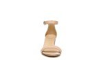 Naturalizer Womens Vera Ankle Strap Block Heel Dress Sandal ,Crème Brulee Beige Leather,8M