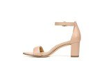 Naturalizer Womens Vera Ankle Strap Block Heel Dress Sandal ,Crème Brulee Beige Leather,8M