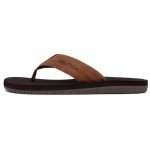 Nautica Men's Flip Flop Shower Sandals Slides - Comfortable Waterproof Beach Footwear Slip-On Thong Style-Tapped-Brown-7