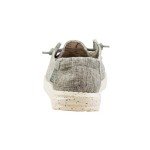 Hey Dude Women's Wendy L Linen Iron Size 9 | Women’s Shoes | Women’s Lace Up Loafers | Comfortable & Light-Weight