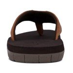 Nautica Men's Flip Flop Shower Sandals Slides - Comfortable Waterproof Beach Footwear Slip-On Thong Style-Tapped-Brown-7