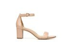 Naturalizer Womens Vera Ankle Strap Block Heel Dress Sandal ,Crème Brulee Beige Leather,8M