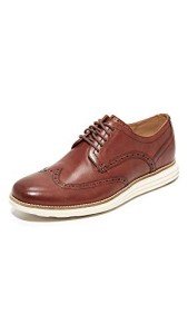 Cole Haan Men's Original Grand Shortwing Oxford Shoe, Woodbury Leather/Ivory, 11.5 Medium US