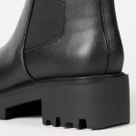 The Drop Women's Campbell Sherpa Chelsea Boot Black, 7.5