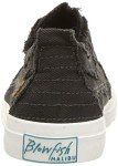 Blowfish Malibu Women's Play Slip On Sneaker, Black Smoked Canvas