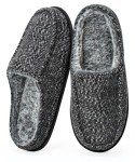 Cozylook Men's Slip-on Slippers, Memory Foam Padded House Moccasins, Non-Slip Sole Indoor/Outdoor, Soft Plush Lining, Cozy Christmas Gifts for Him Boyfriend Husband Dad Grandpa, Sizes 12-13