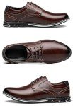 Men's Dress Shoes Wide Width, Comfort Dress Sneakers Men Fashion Business Casual Oxford Shoes Soft Derby Shoe for Working Driving Walking Brown, 10.5 Wide