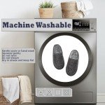 Cozylook Men's Slip-on Slippers, Memory Foam Padded House Moccasins, Non-Slip Sole Indoor/Outdoor, Soft Plush Lining, Cozy Christmas Gifts for Him Boyfriend Husband Dad Grandpa, Sizes 12-13