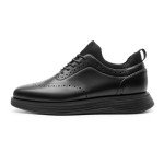 Bruno Marc Men's MaxFlex Dress Sneakers Oxfords Casual Wingtip Brogue Shoes,Size 11,All Black,SBOX2326M