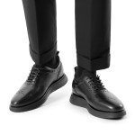 Bruno Marc Men's MaxFlex Dress Sneakers Oxfords Casual Wingtip Brogue Shoes,Size 11,All Black,SBOX2326M