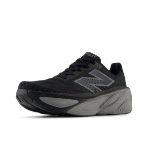 New Balance Men's Fresh Foam X More V5 Running Shoe, Black/Linen/Silver Metallic, 9.5
