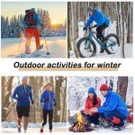 Josnown Mens Wool Hiking Socks 5 Pairs Thick Warm Winter Socks Thermal Cozy Cushion Boot Socks for Cold Weather