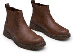 Jousen Chelsea Boots Men Lightweight Mens Boots Classic Slip On Boots Casual Boots for Men (AMY8120A brown 10.5)