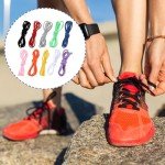 10Pair Shoelaces for Sneakers, 55 Inches Round Kids Shoe Lace Elastic Shoe Strings Sport Flat Shoelaces Replacement for Canvas Ice Skates Boots Casual Running Training Shoes(10 Colors)