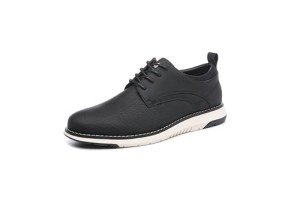 DECARSDZ Mens Dress Shoes Casual Oxford Shoes Business Formal Derby Sneakers Walking Shoe Black