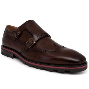 Nine West Men's Double Monk Strap Dress Shoes Oxford Shoes for Formal and Office Business Casual Durable & Comfortable-Markis-Brown-10