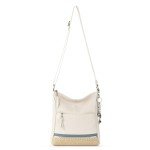 The Sak Lucia Crossbody in Leather, Adjustable Crossbody Strap, Coastal Block Espadrille