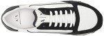 AX Armani Exchange mens Lifestyle Sneaker, Off White + Black, 9 US