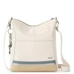 The Sak Lucia Crossbody in Leather, Adjustable Crossbody Strap, Coastal Block Espadrille