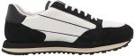 AX Armani Exchange mens Lifestyle Sneaker, Off White + Black, 9 US