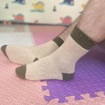 YWSLRC Mens Super Thick Wool Socks Thermal Hiking Winter Warm Soft Comfort Boot Casual Crew Socks,7-12