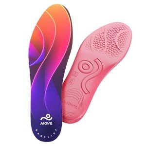 MOVE Baseline - Performance & Comfort Insoles - Ultra Thin Shock Absorption - for Men/Women Cleats, Shoes, Running, Basketball, Baseball with Maximum Freedom of Movement and Energy Return