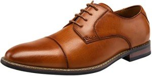 Jousen Men's Cap Toe Oxford Dress Shoes