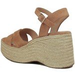 Men's Tan Chunky Platform Wedge Sandals Size 8.5