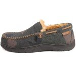Zigzagger Men's Memory Foam Moccasin Slippers