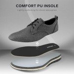 Dark Grey Casual Oxford Dress Shoes for Men