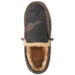 Zigzagger Men's Memory Foam Moccasin Slippers