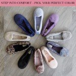 Dearfoams Rebecca Cozy Memory Foam Slipper - Pewter