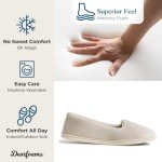 Dearfoams Rebecca Cozy Memory Foam Slipper - Pewter