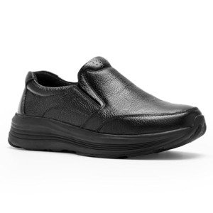 Men's Leather Dress Loafers for Heel Pain Relief