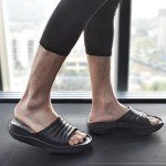 KuaiLu Men's Comfortable Recovery Slides for Summer