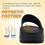 KuaiLu Men's Comfortable Recovery Slides for Summer