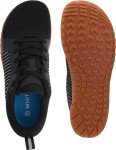 WHITIN Men's Wide Toe Box Trail Running Barefoot Minimalist Sneaker Zero Drop Hiking Shoes Cross Training Walking Training Gym Weightlifting Black Gum 40