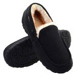 Vonair Men's Slip-On Indoor/Outdoor Moccasin Slippers