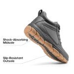 Lightweight Grey Hiking Chukka Boots for Men