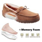 VLLy Moccasin Slippers for Men Microsuede Upper and Soft Plush Lining with Cloud-Like Comfort and Slip-Resistance Rubber Sole Brown Size 12 US
