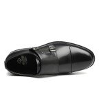 Men's Classic Black Double Monk Strap Loafers